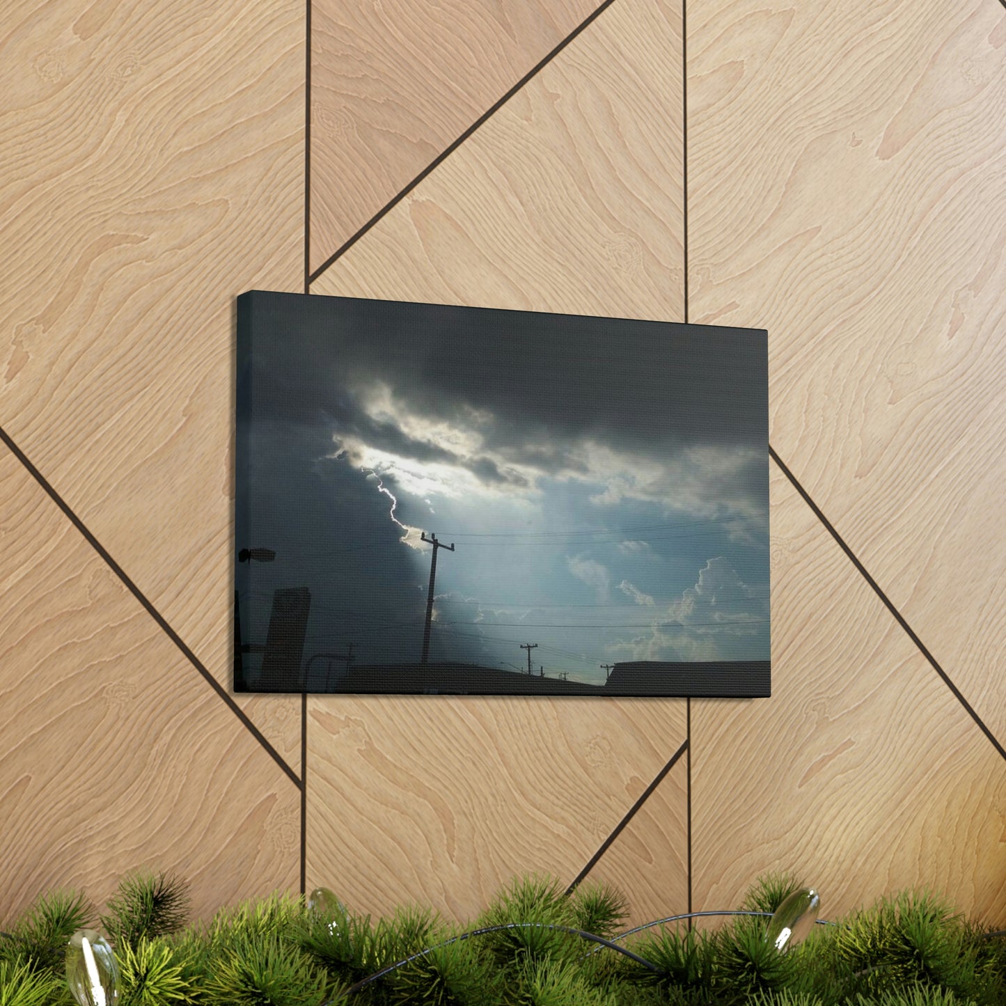 Sun Through Dark Clouds | Wall Art Canvas | Heavens Collection