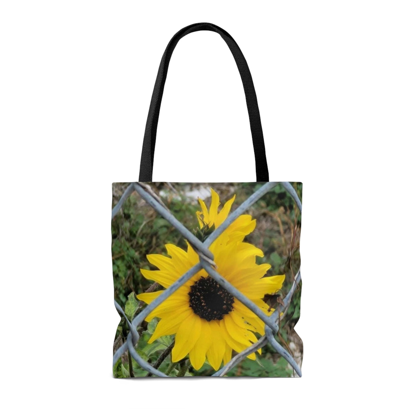 Sunflower Behind A Fence | Tote Bag | High Bloom Collection | Life By Ortavia