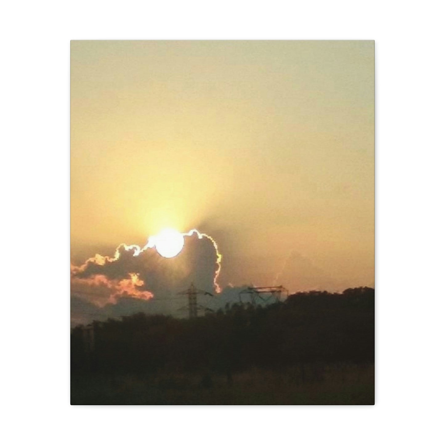 Sun in the Clouds | Wall Art Canvas | Heavens Collection | Life By Ortavia