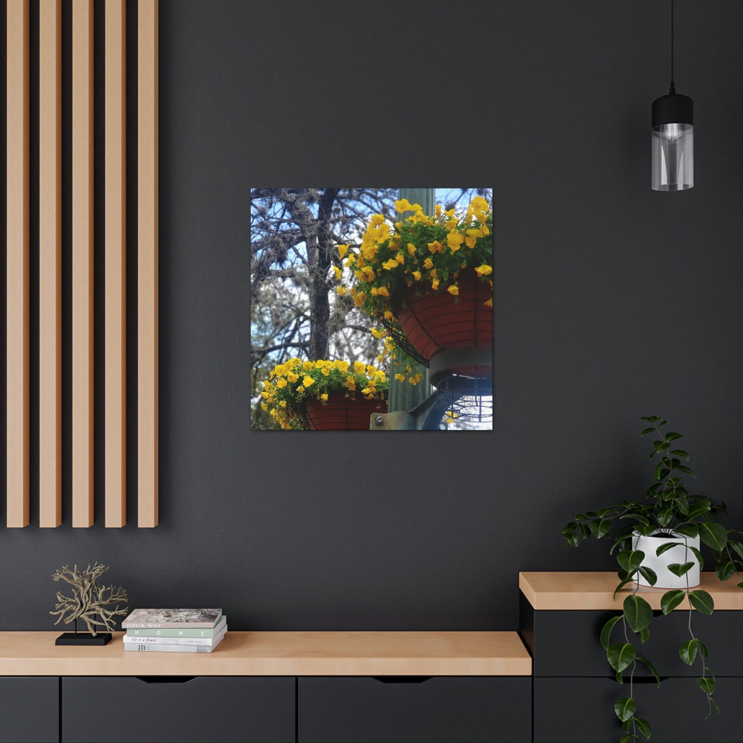 Yellow Pansies Downtown | Wall Art Canvas | High Bloom Collection | Life By Ortavia