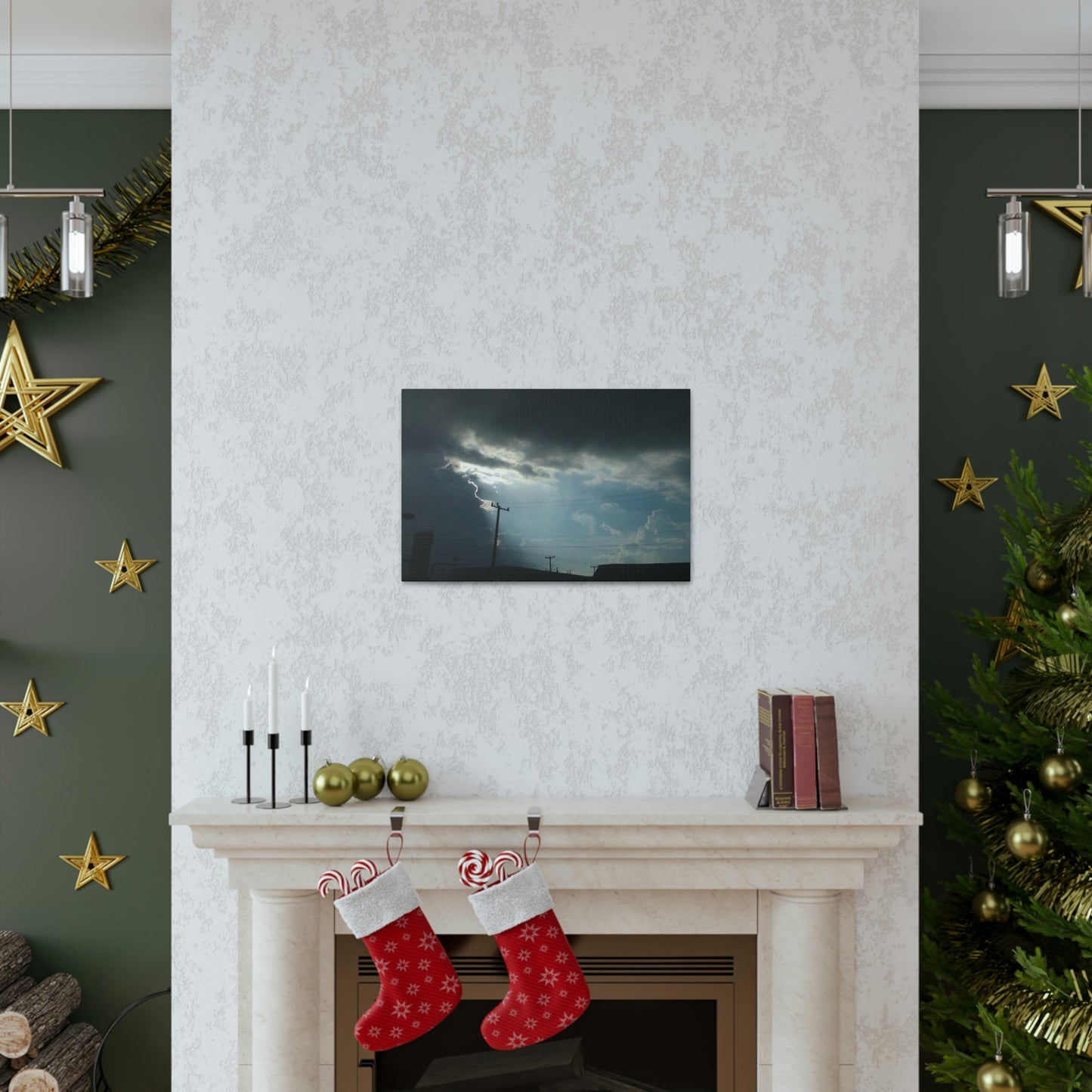 Sun Through Dark Clouds | Wall Art Canvas | Heavens Collection