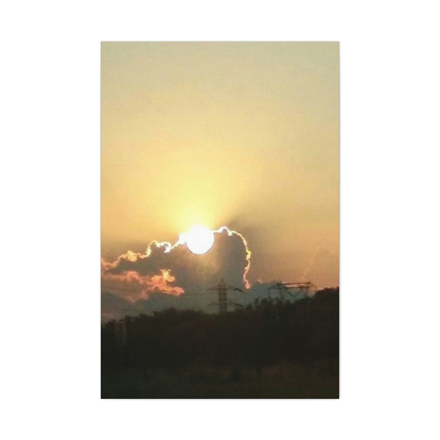 Sun in the Clouds | Wall Art Canvas | Heavens Collection | Life By Ortavia