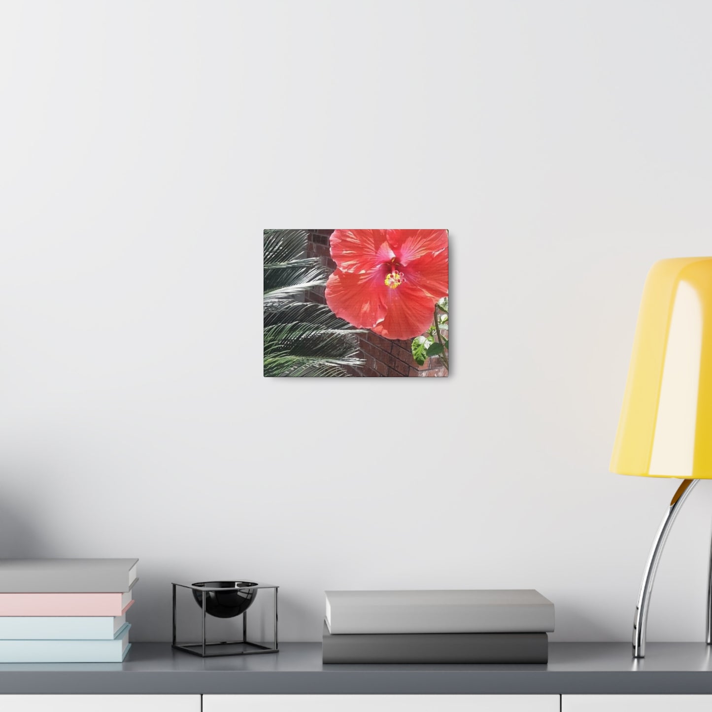 Art Prints & Wall Art, Gallery Canvas with Peach Hibiscus Flower