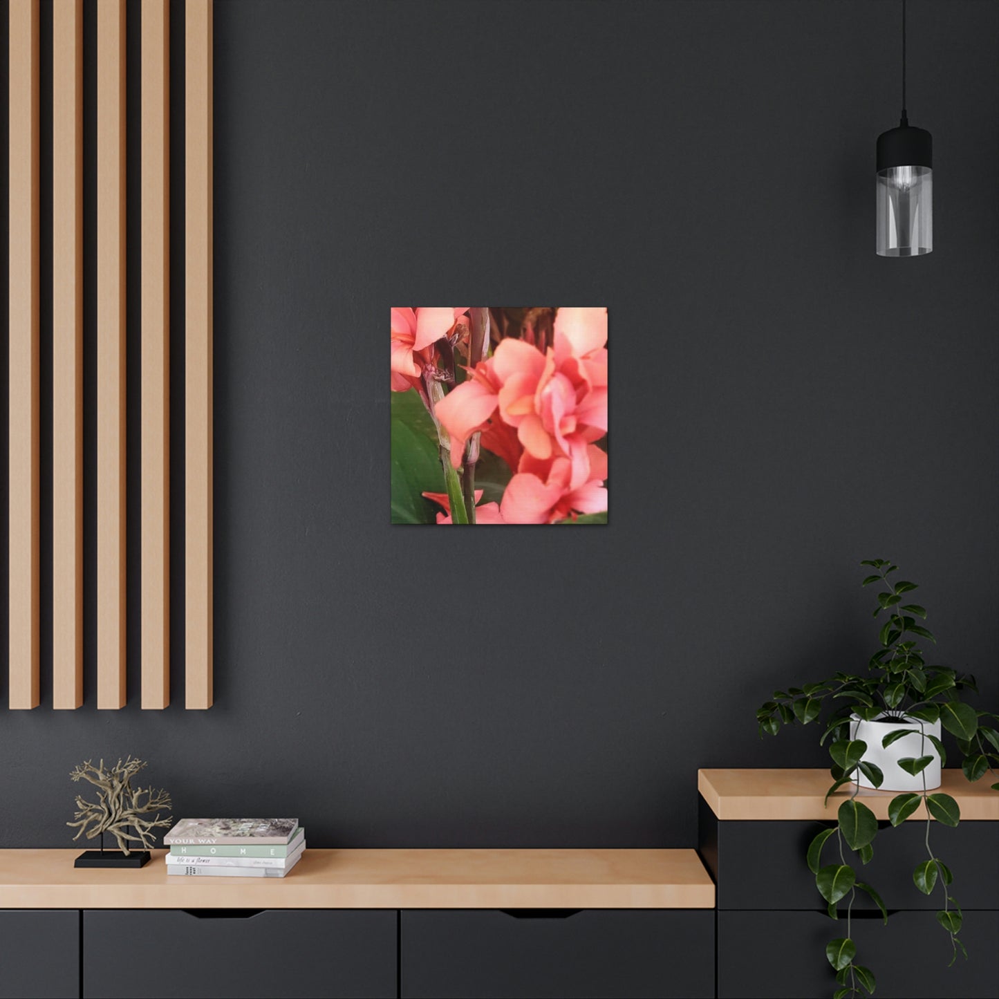 Art Prints & Wall Art, Canvas Gallery with Pink Canna Flower