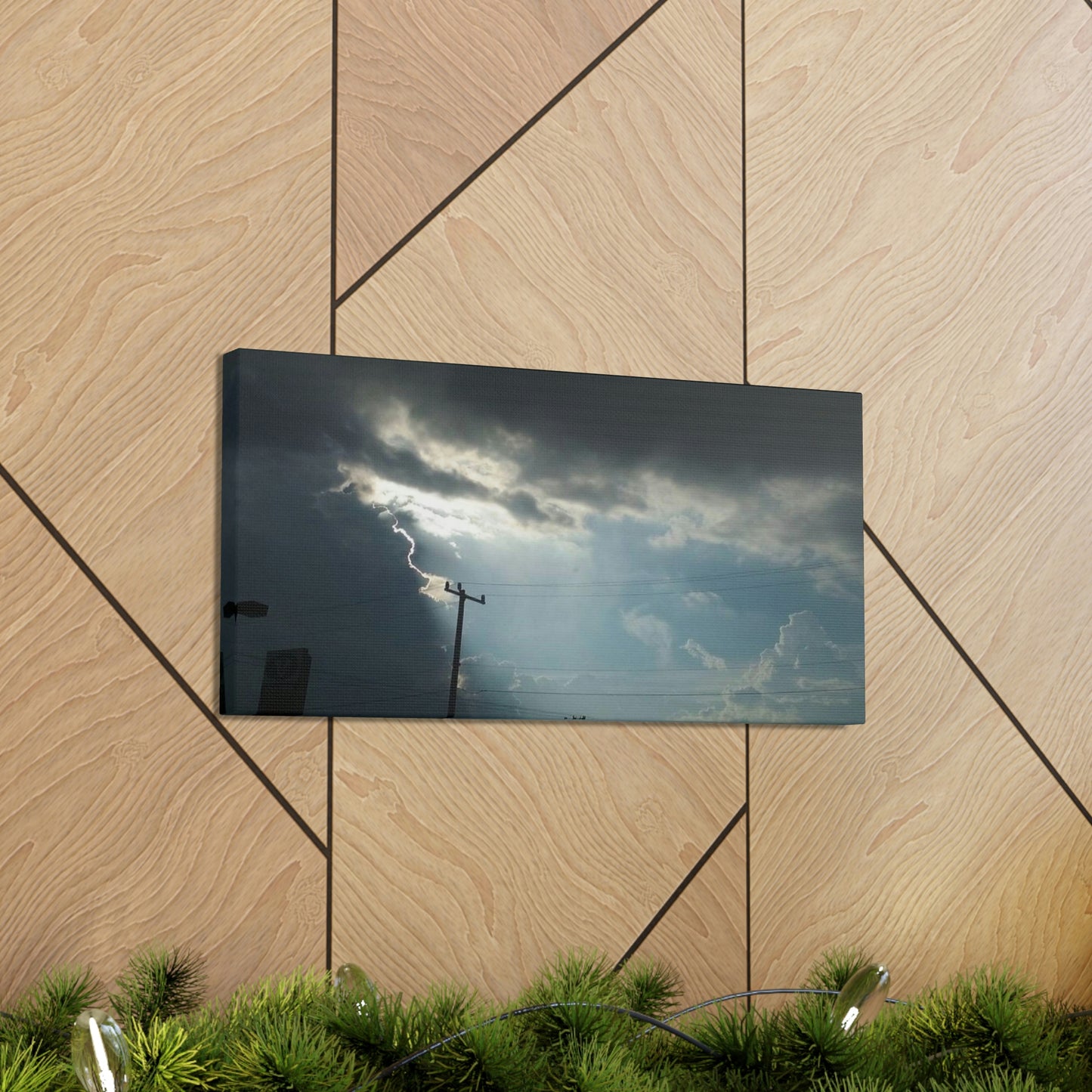 Sun Through Dark Clouds | Wall Art Canvas | Heavens Collection