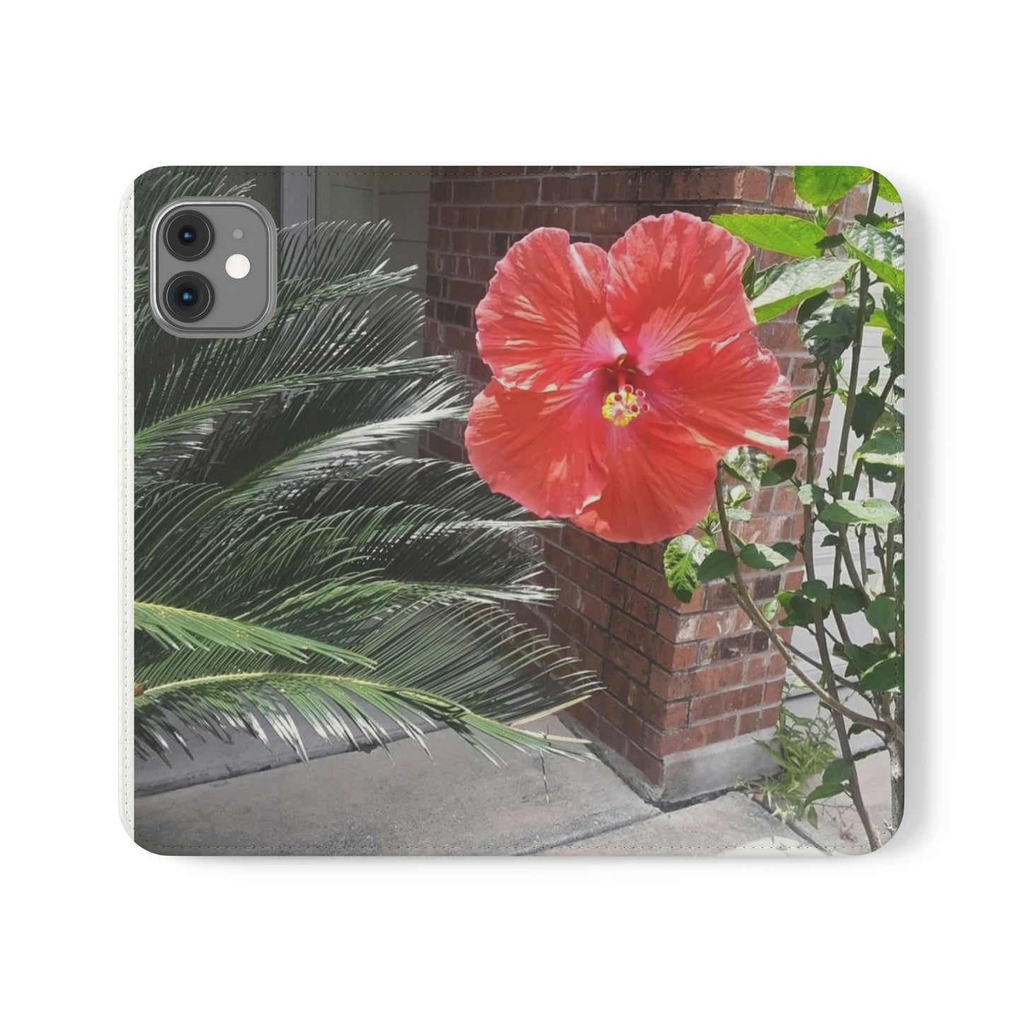 Peach Hibiscus | Folio Phone Case | High Bloom Collection | Life By Ortavia