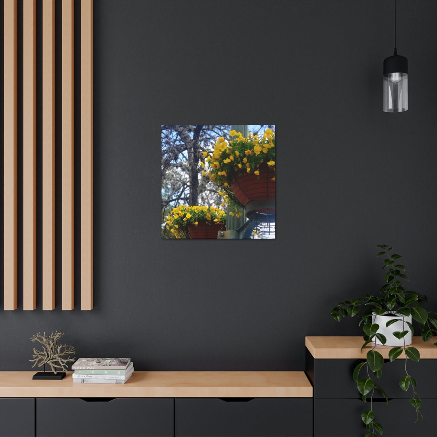 Yellow Pansies Downtown | Wall Art Canvas | High Bloom Collection | Life By Ortavia