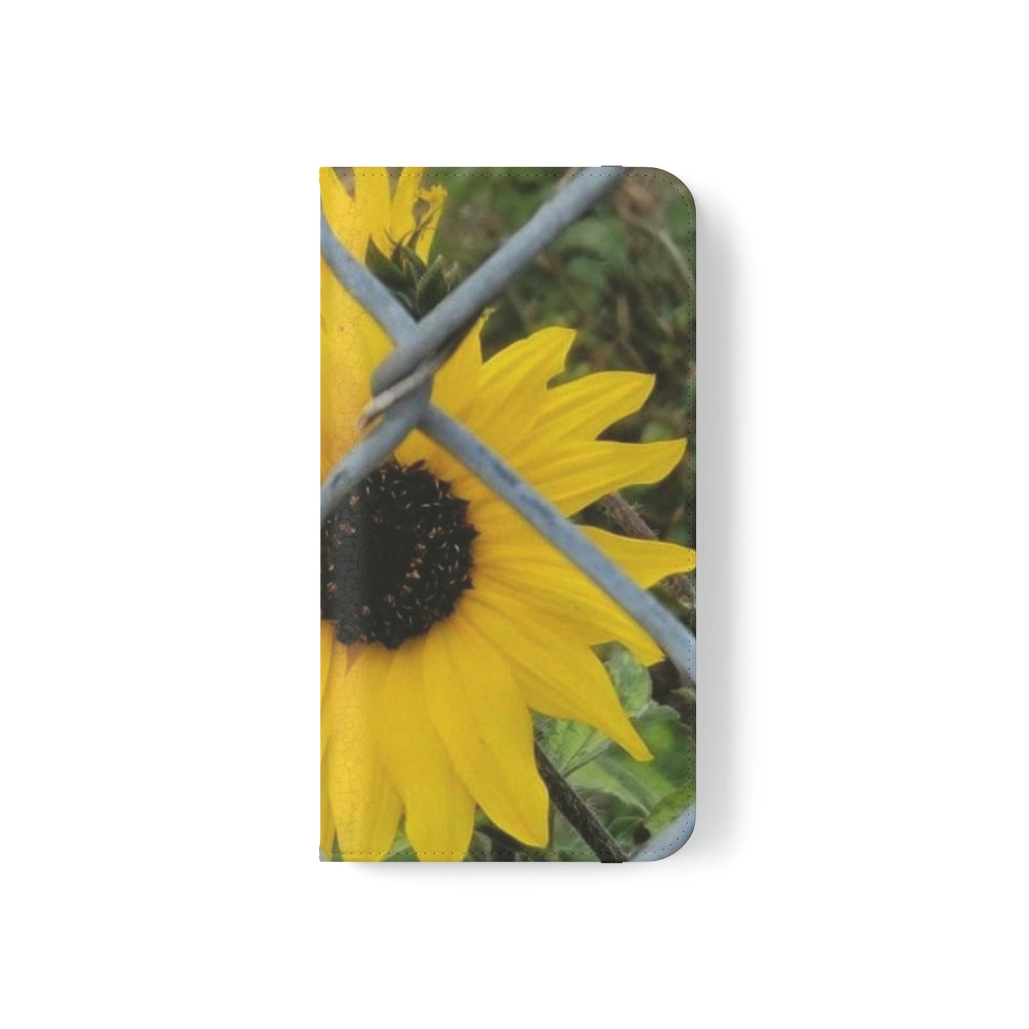 Sunflower Behind A Fence | Folio Phone Case | High Bloom Collection | Life By Ortavia