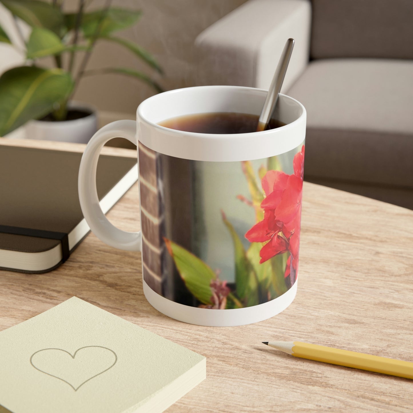 Red Canna | Ceramic Mug 11oz | Life By Ortavia
