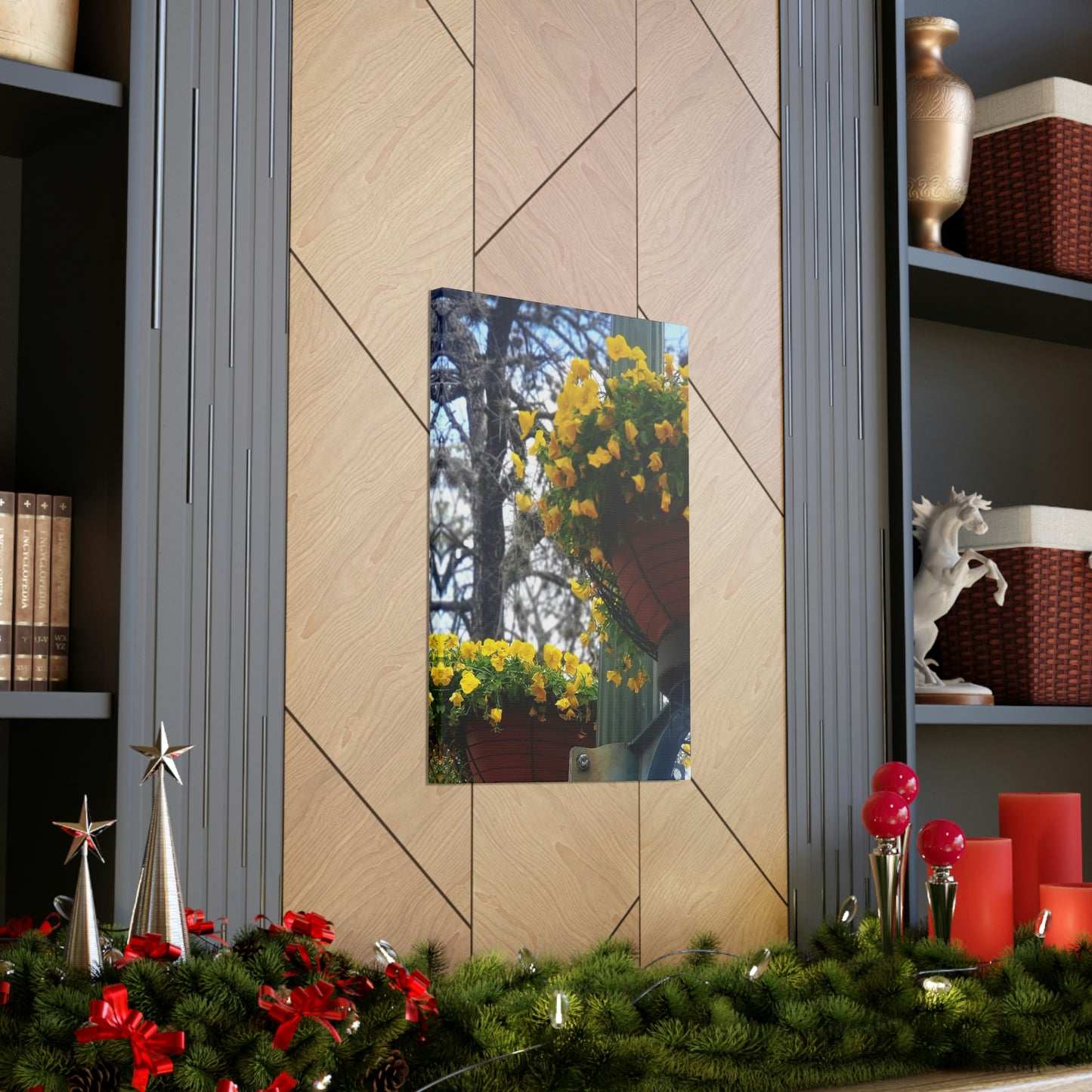 Yellow Pansies Downtown | Wall Art Canvas | High Bloom Collection | Life By Ortavia
