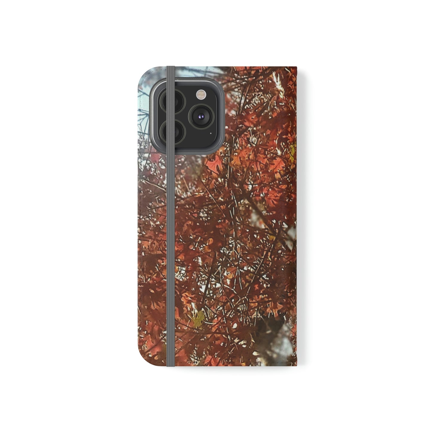 Red Autumn Leaves | Folio Phone Case | High Bloom Collection | Life By Ortavia