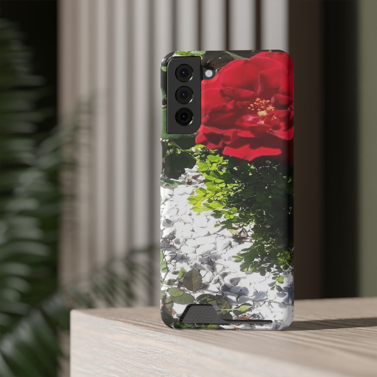 Europeana Red Rose | Phone Case with Card Holder | High Bloom Collection | Life By Ortavia