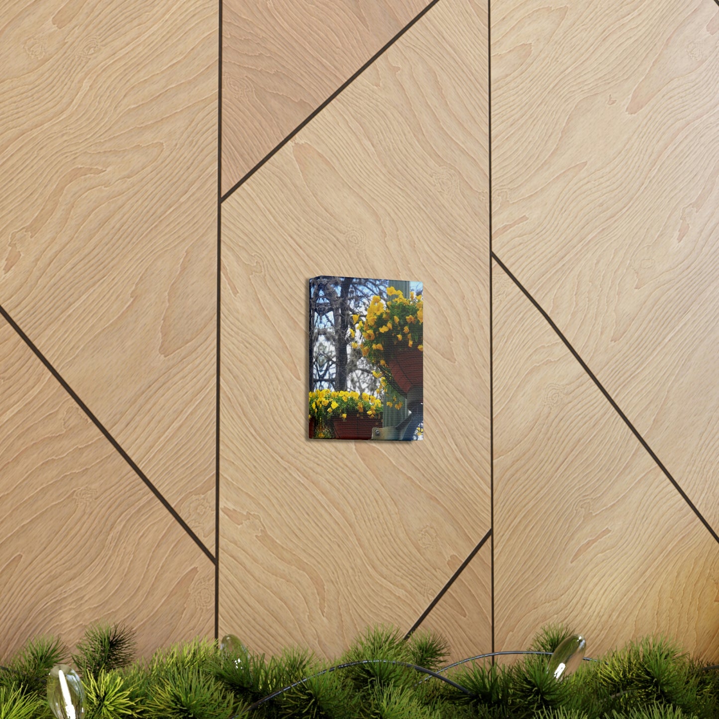 Yellow Pansies Downtown | Wall Art Canvas | High Bloom Collection | Life By Ortavia