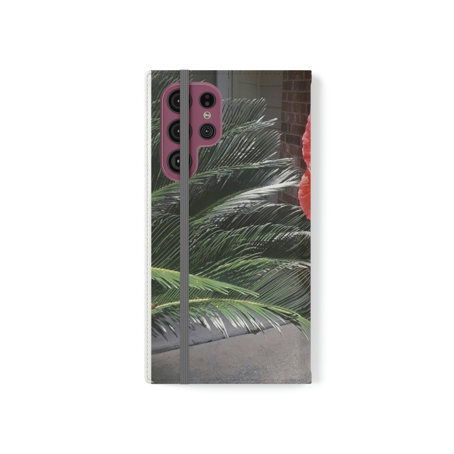 Peach Hibiscus | Folio Phone Case | High Bloom Collection | Life By Ortavia