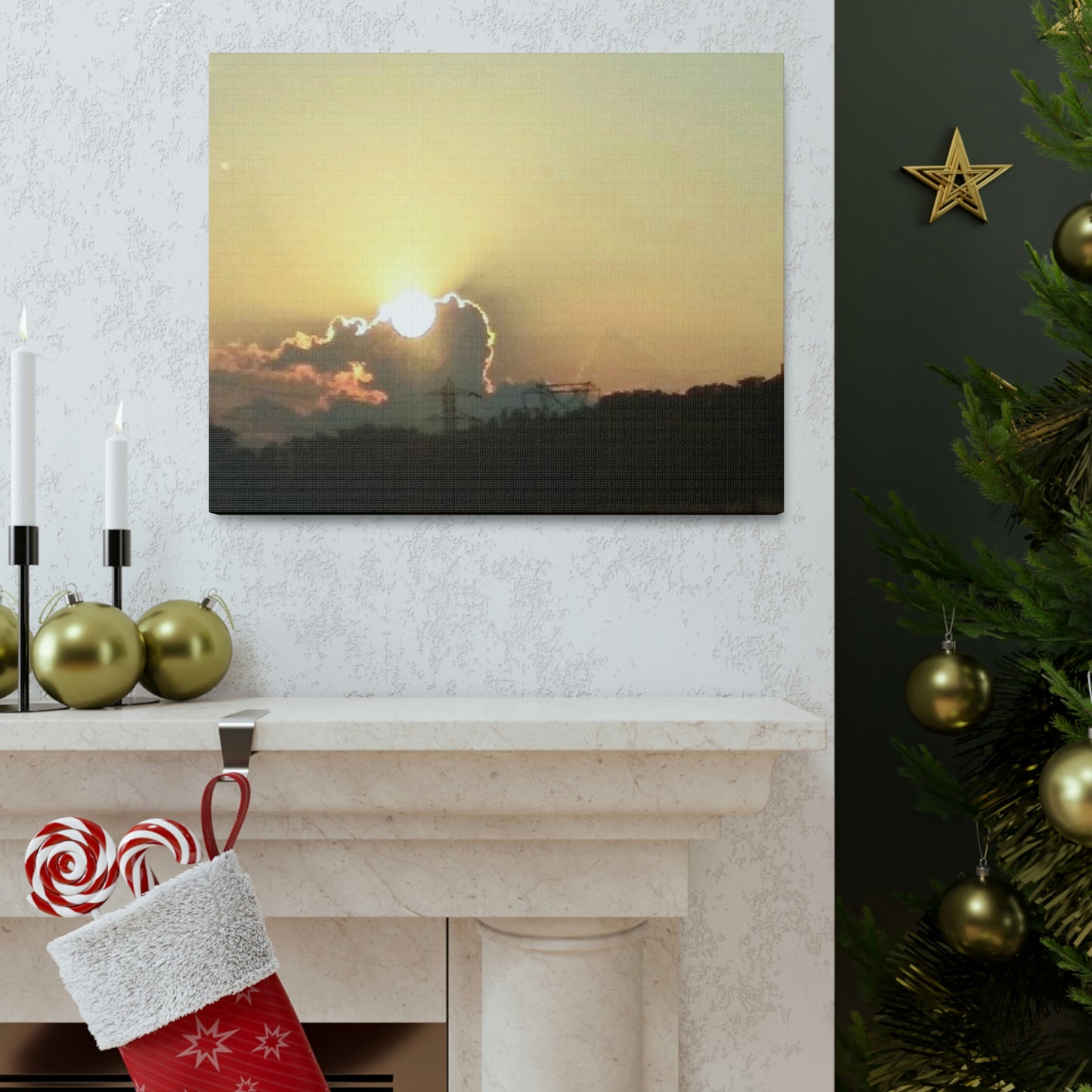 Sun in the Clouds | Wall Art Canvas | Heavens Collection | Life By Ortavia