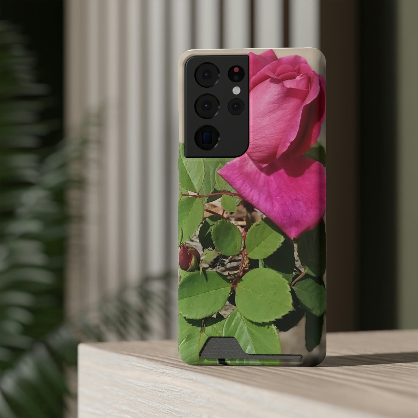 Dear Pink Rosa | Phone Case with Card Holder | High Bloom Collection | Life By Ortavia