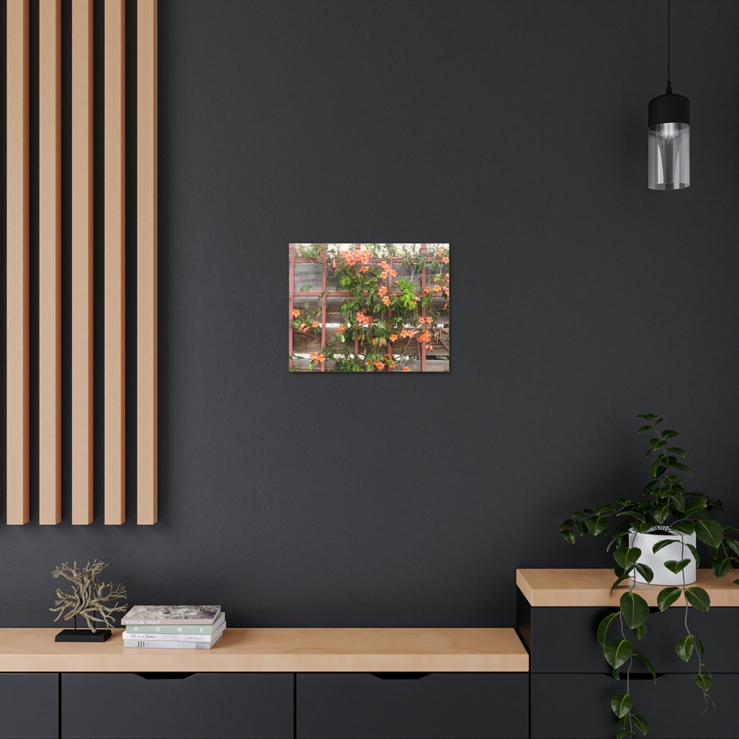 Flowers On A Rugged Fence | Wall Art Canvas | High Bloom Collection | Life By Ortavia