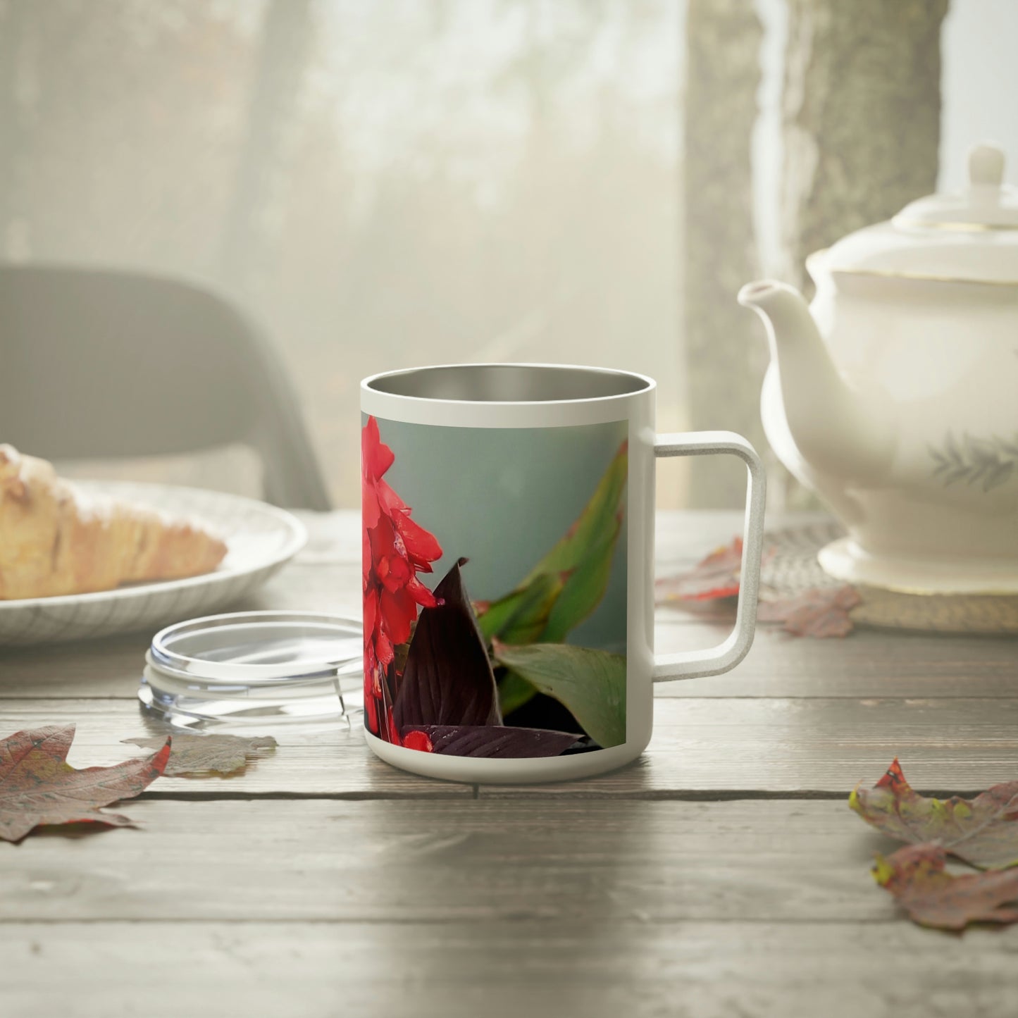 Red Canna | Insulated Coffee Mug 10oz | High Bloom Collection | Life By Ortavia