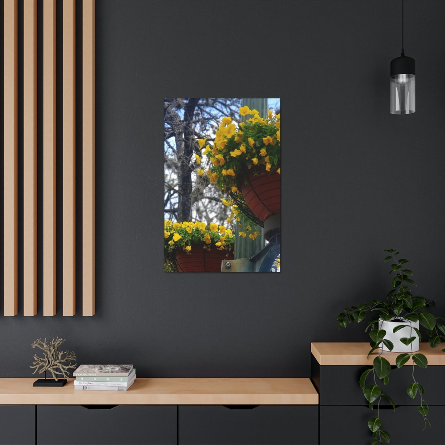 Yellow Pansies Downtown | Wall Art Canvas | High Bloom Collection | Life By Ortavia