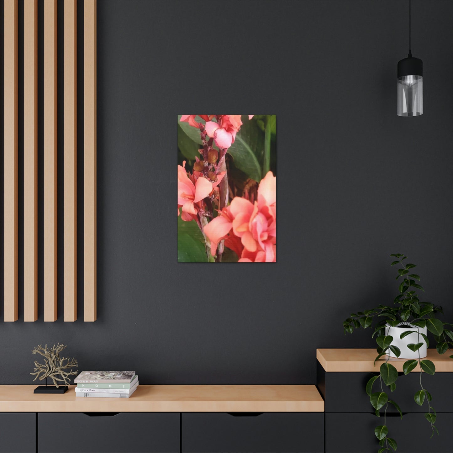 Art Prints & Wall Art, Canvas Gallery with Pink Canna Flower