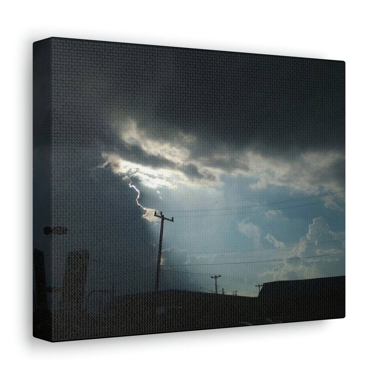 Sun Through Dark Clouds | Wall Art Canvas | Heavens Collection