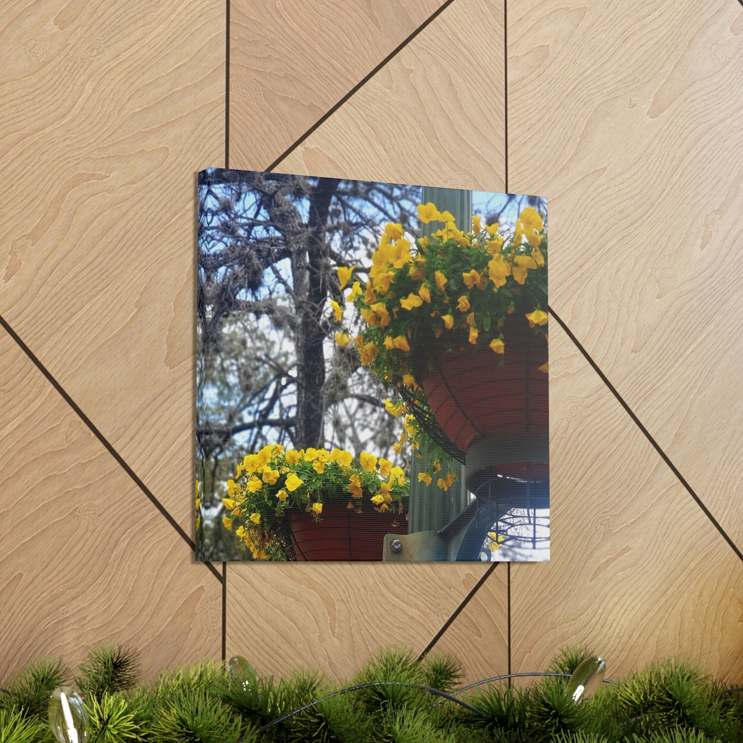 Yellow Pansies Downtown | Wall Art Canvas | High Bloom Collection | Life By Ortavia