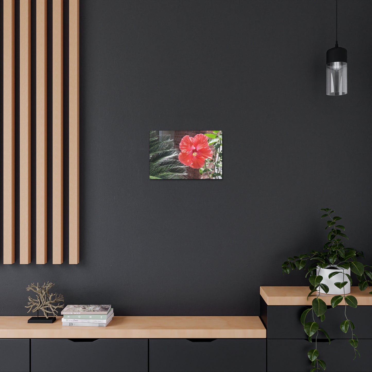 Art Prints & Wall Art, Gallery Canvas with Peach Hibiscus Flower