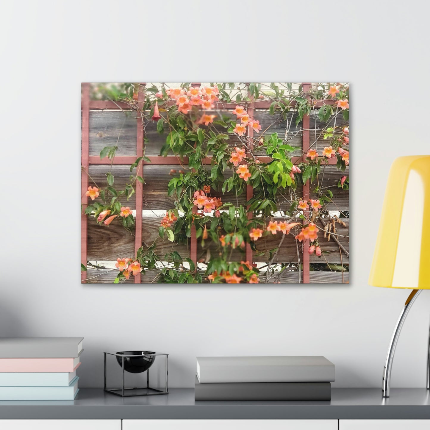 Flowers On A Rugged Fence | Wall Art Canvas | High Bloom Collection | Life By Ortavia
