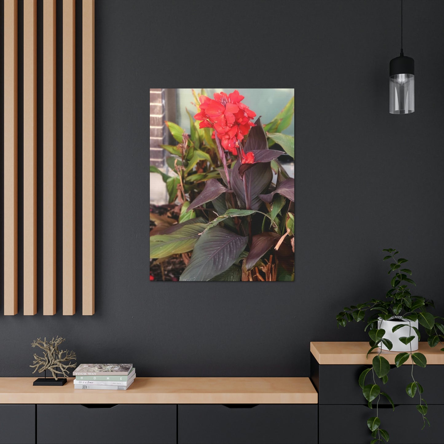 Red Canna | High Bloom Collection | Wall Art Print | Life By Ortavia