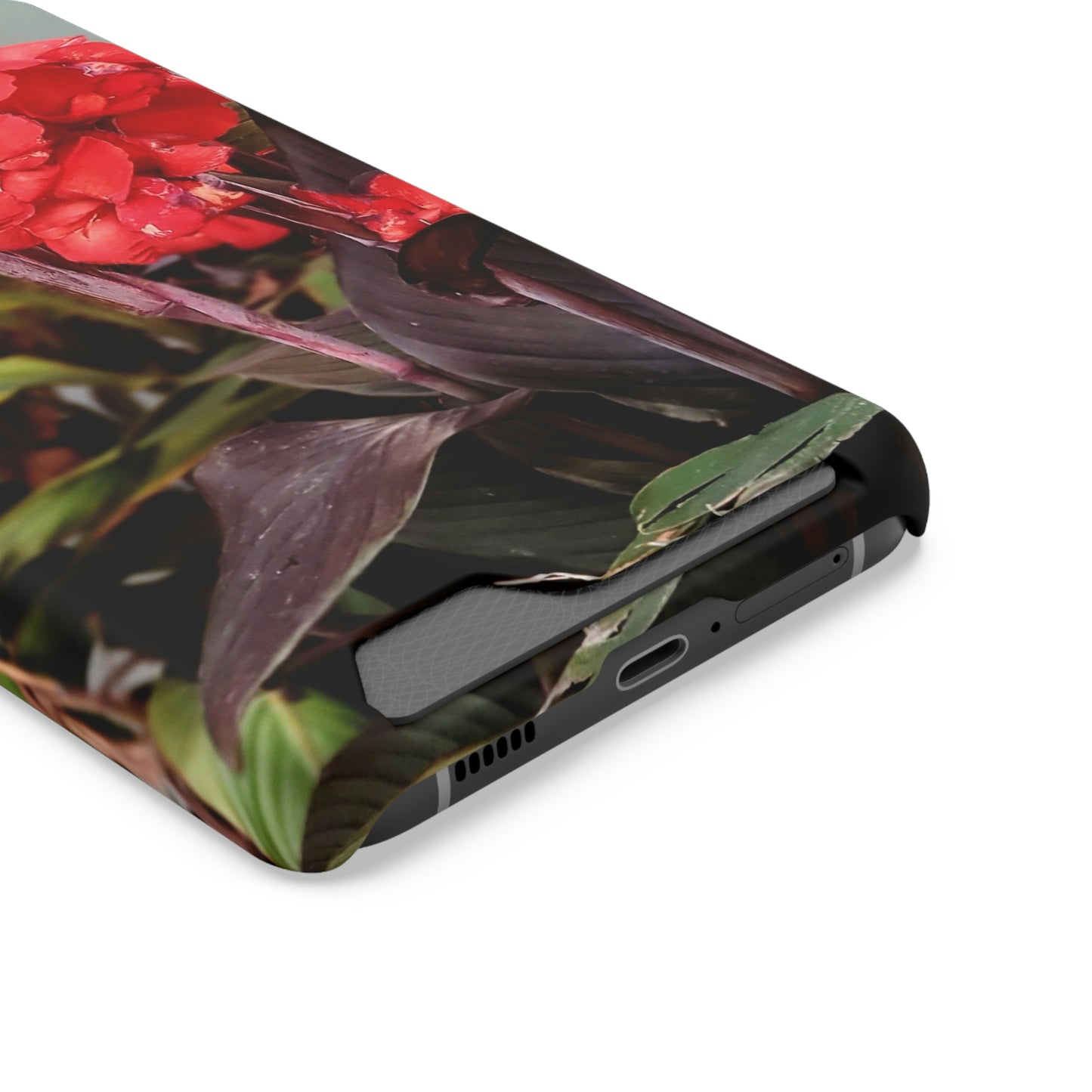 Red Canna | Phone Case With Card Holder | High Bloom Collection | Life By Ortavia