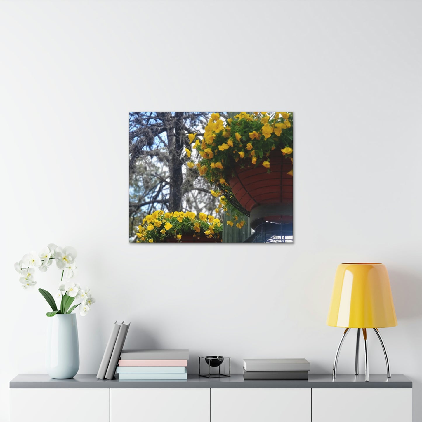 Yellow Pansies Downtown | Wall Art Canvas | High Bloom Collection | Life By Ortavia