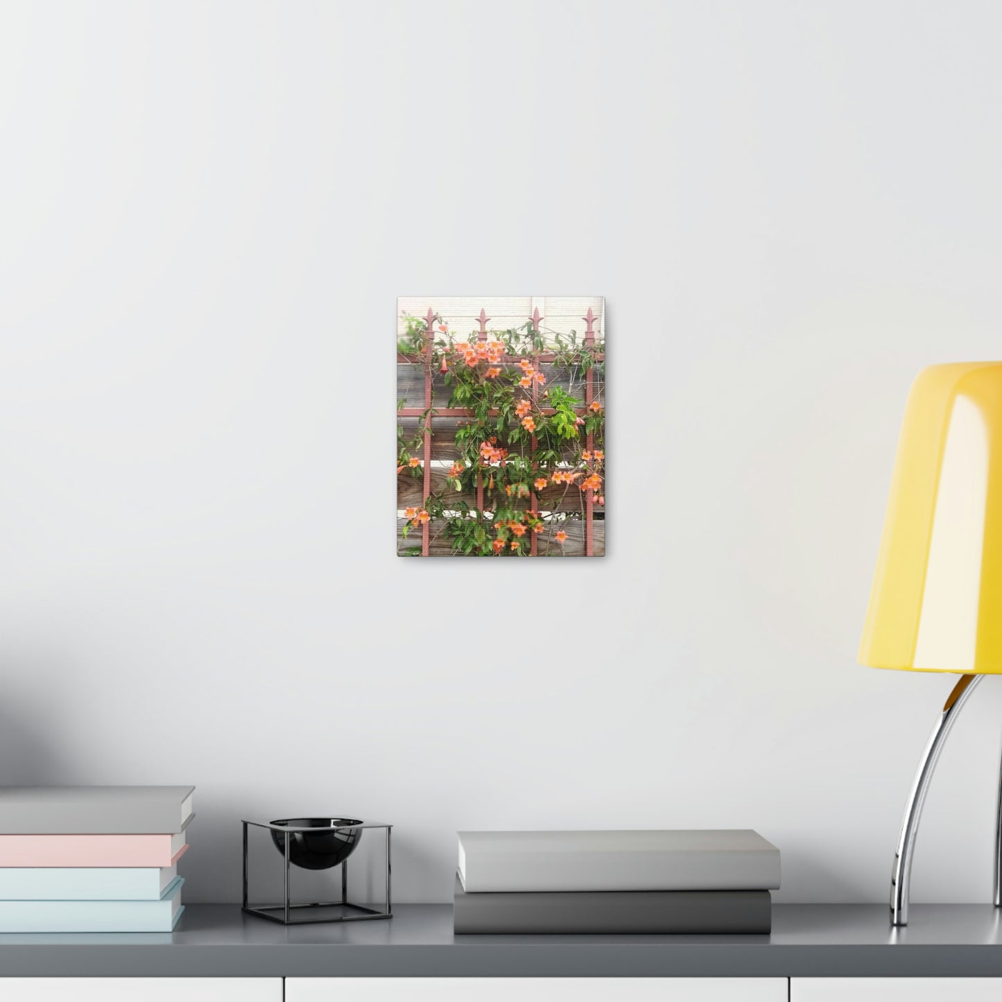 Flowers On A Rugged Fence | Wall Art Canvas | High Bloom Collection | Life By Ortavia