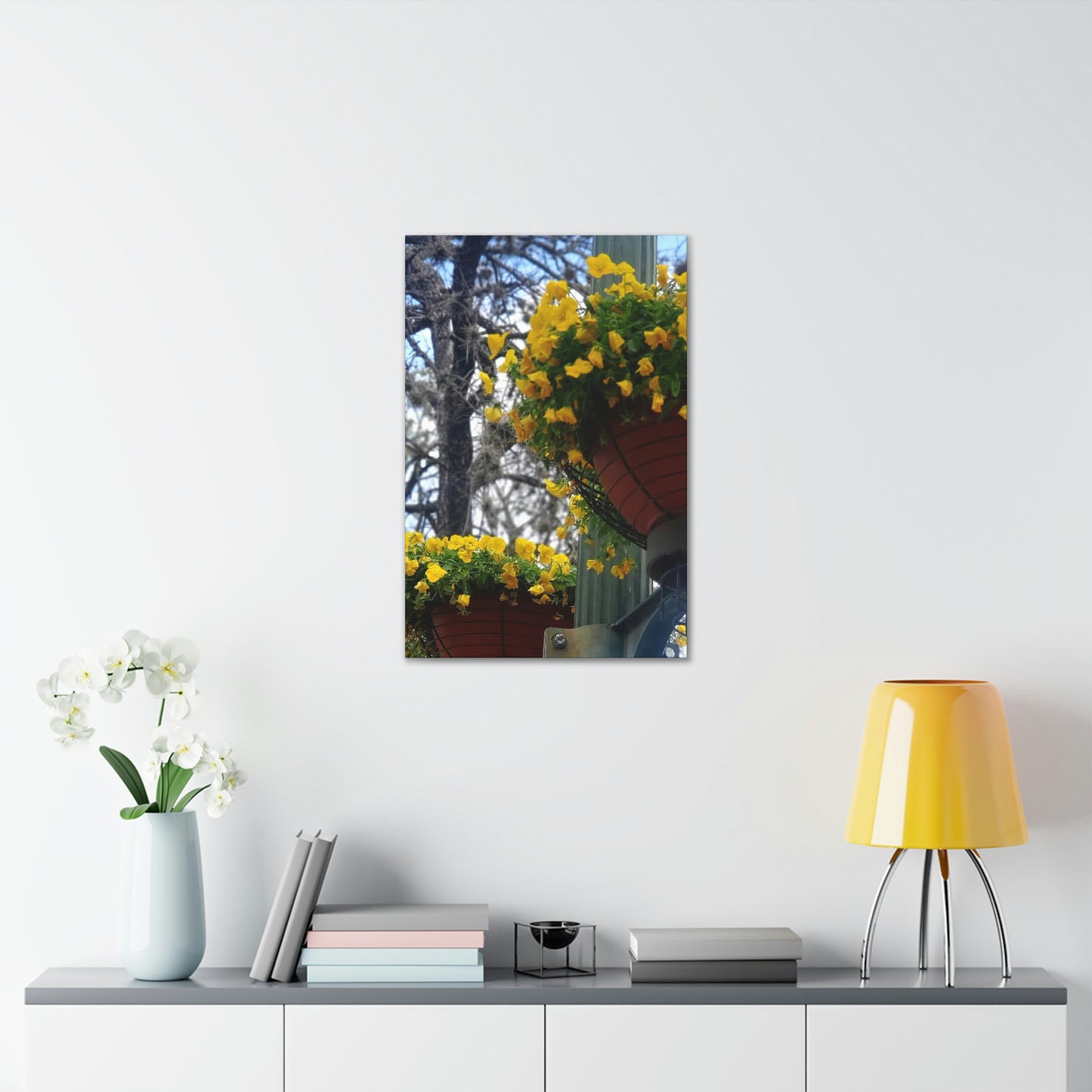 Yellow Pansies Downtown | Wall Art Canvas | High Bloom Collection | Life By Ortavia