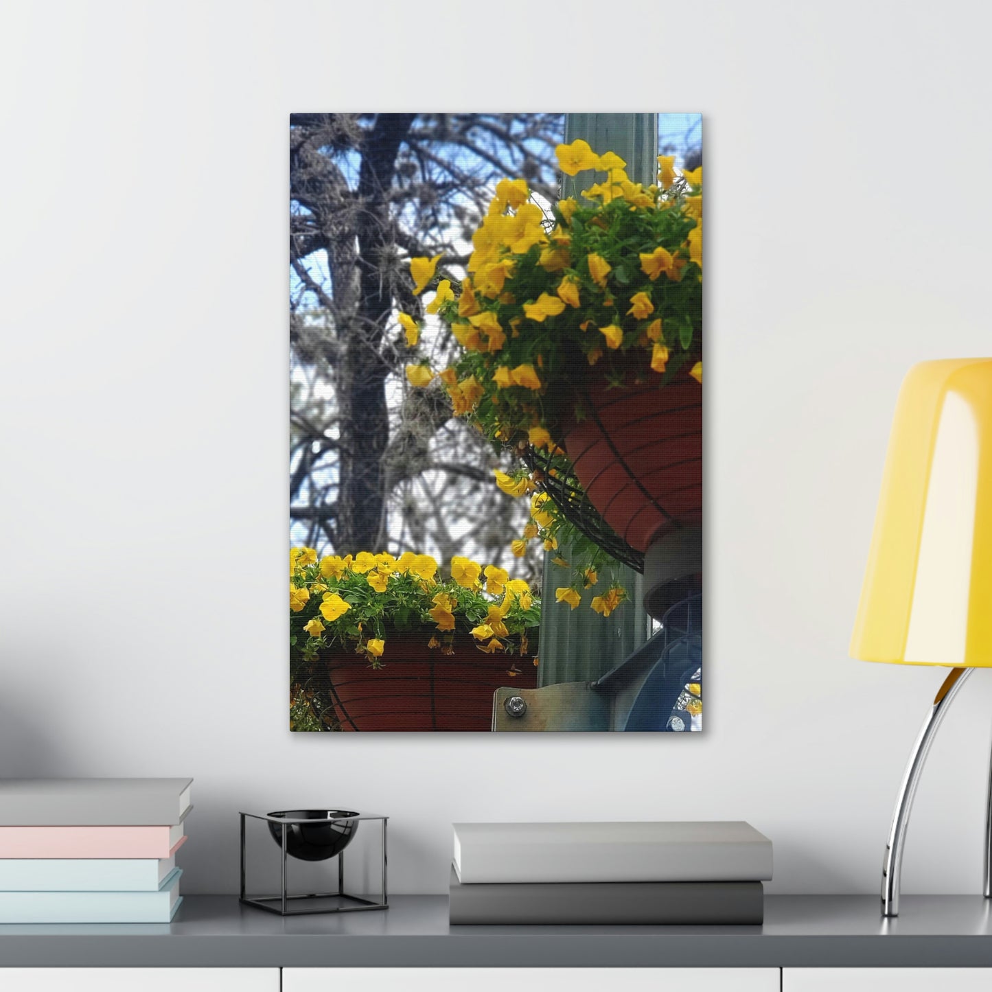 Yellow Pansies Downtown | Wall Art Canvas | High Bloom Collection | Life By Ortavia