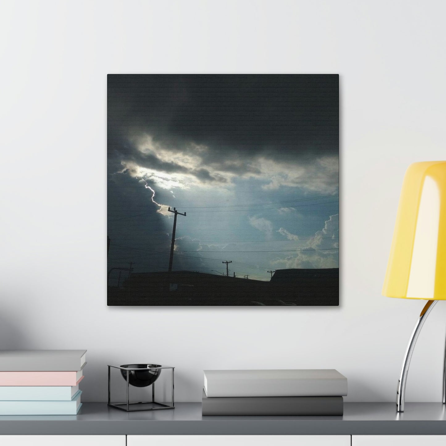 Sun Through Dark Clouds | Wall Art Canvas | Heavens Collection