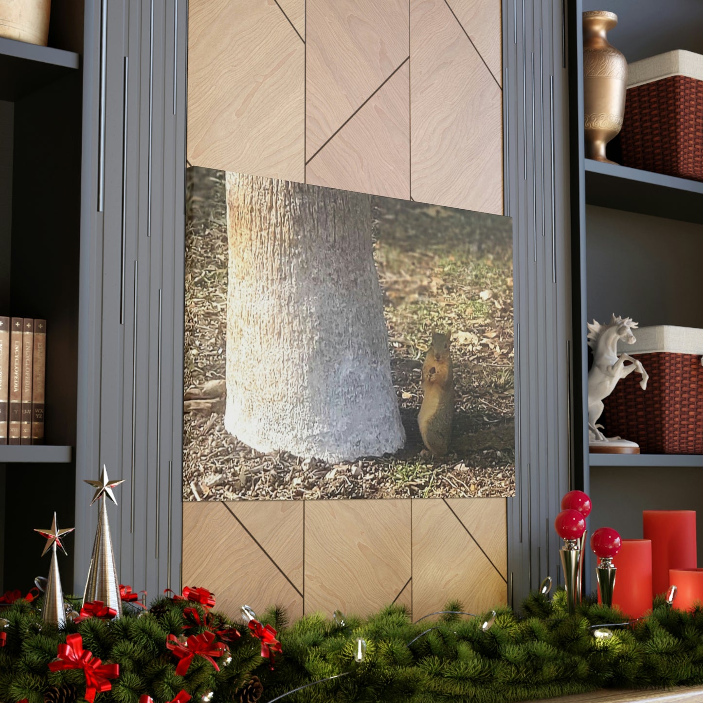 Squirrel and A Nut | Wall Art Print | Urban Geographic Collection | Life By Ortavia