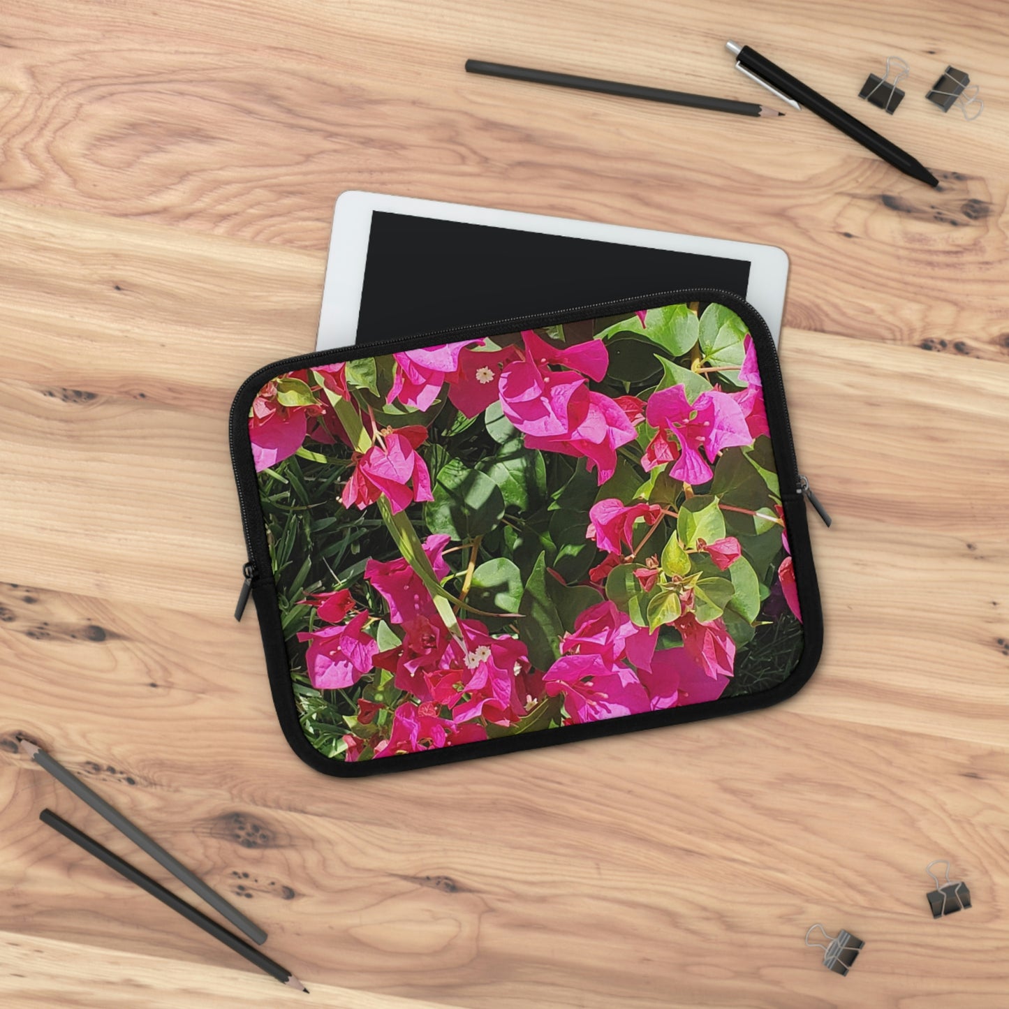 Laptop Sleeve Hot Pink Bougainvillea Flowers 7 Inch 10 Inch 13 Inch 15 Inch 17 Inch