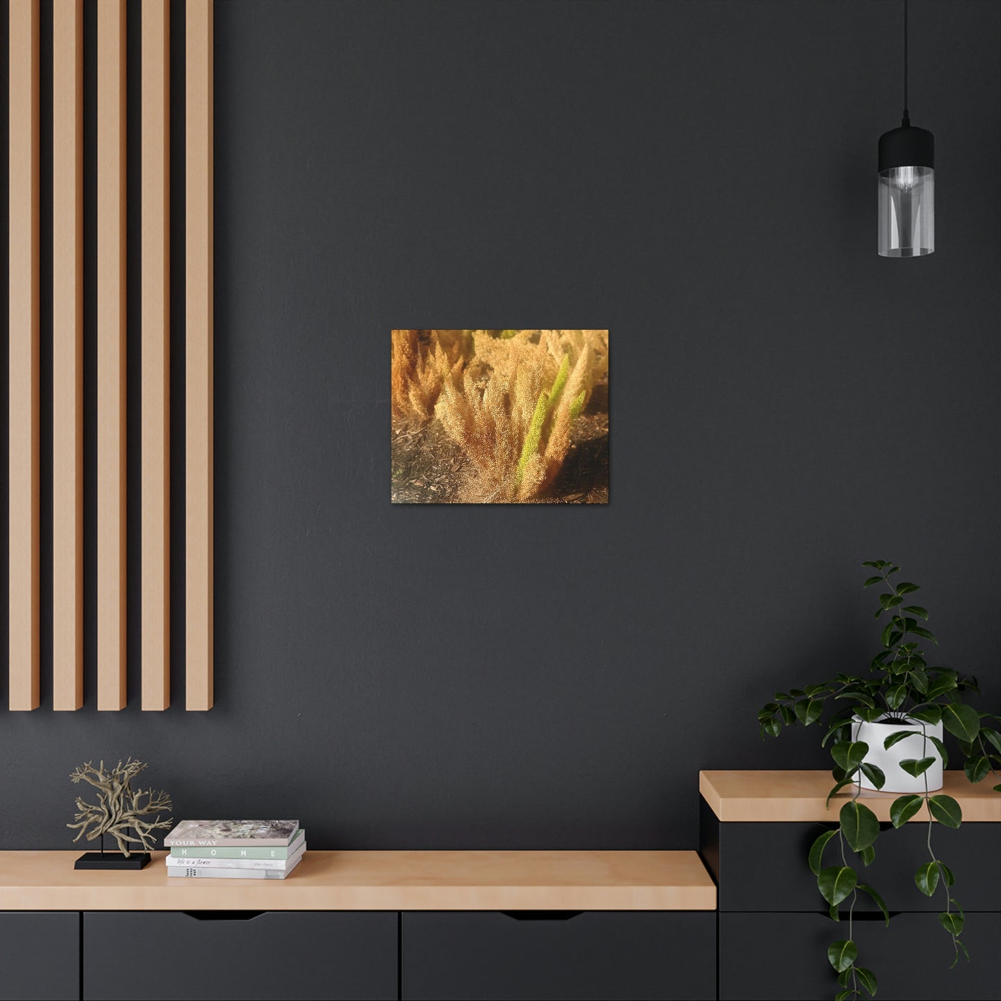Golden Foxtail Fern | Wall Art Canvas | High Bloom Collection | Life By Ortavia