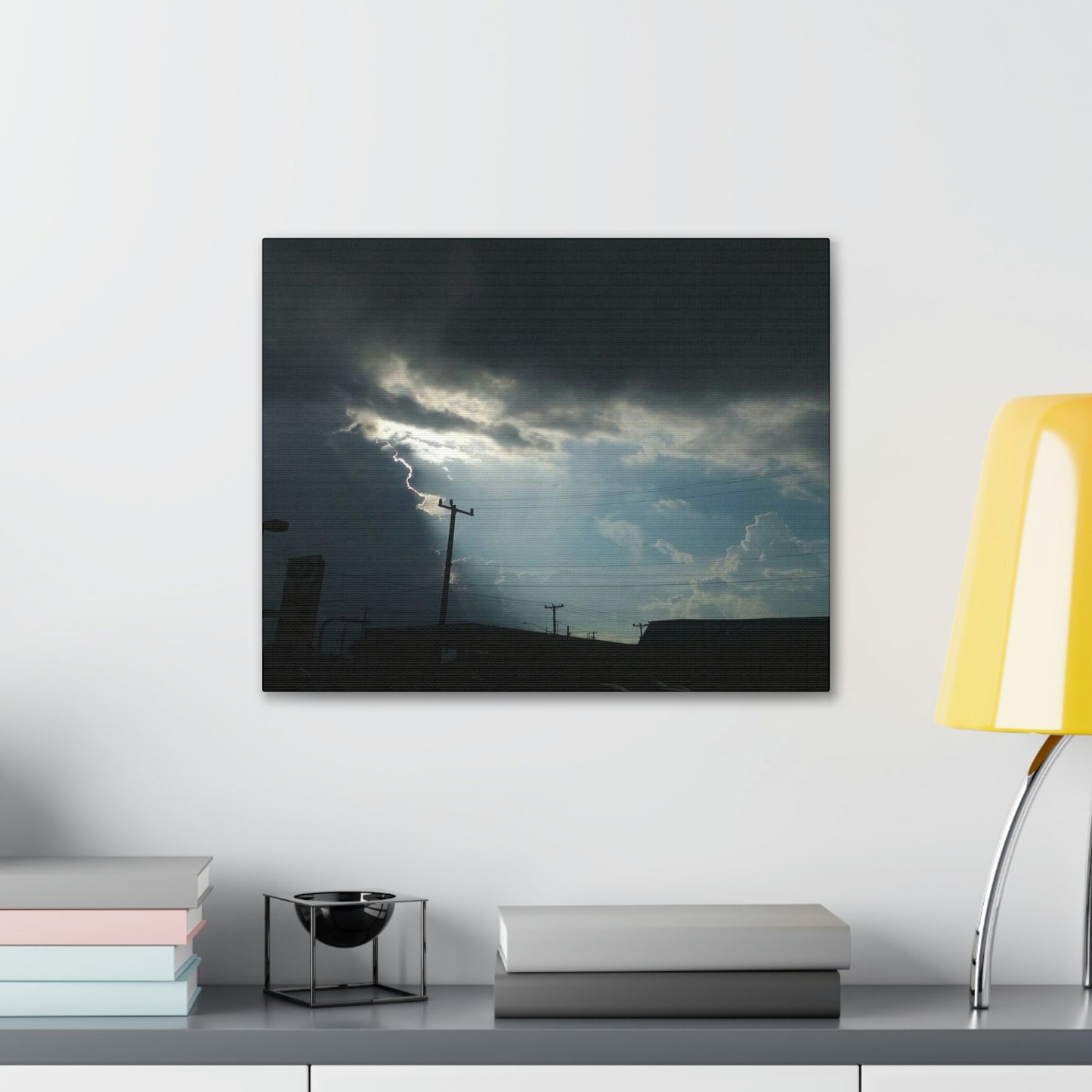 Sun Through Dark Clouds | Wall Art Canvas | Heavens Collection