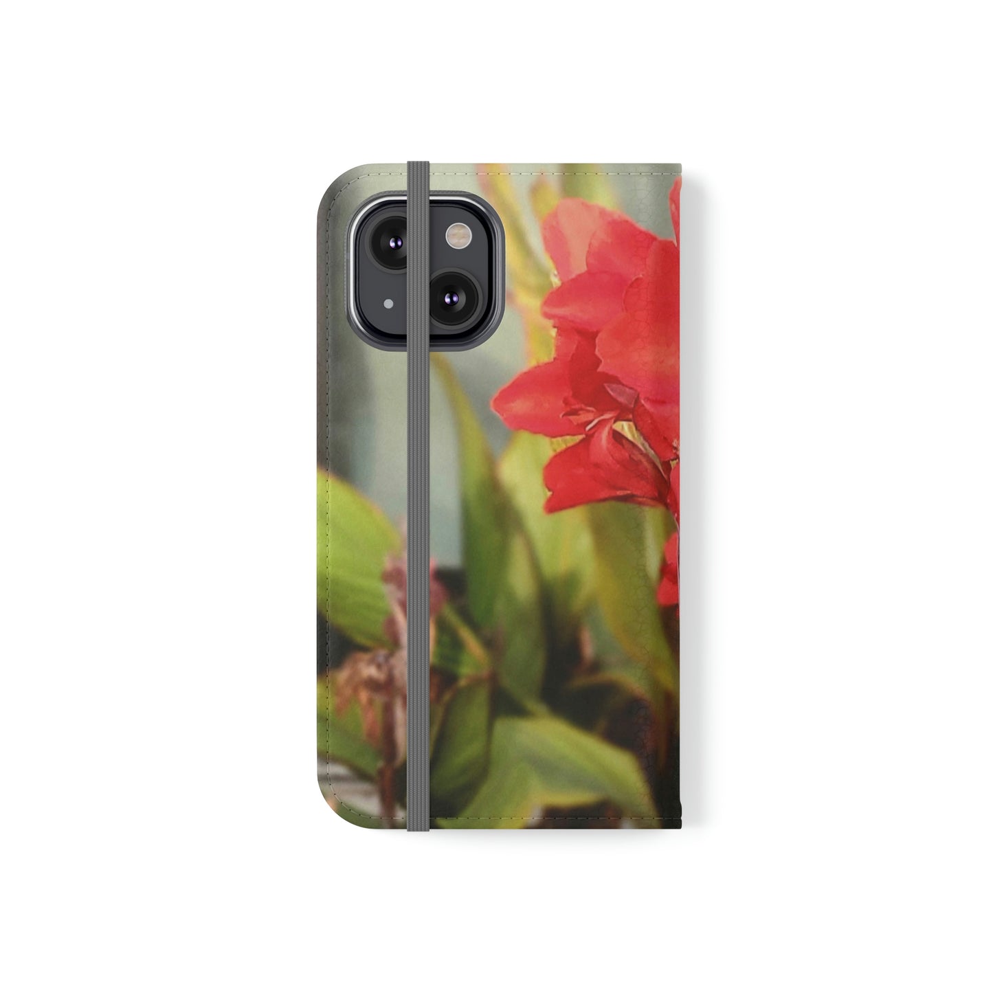 Red Canna | Folio Phone Case | High Bloom Collection | Life By Ortavia