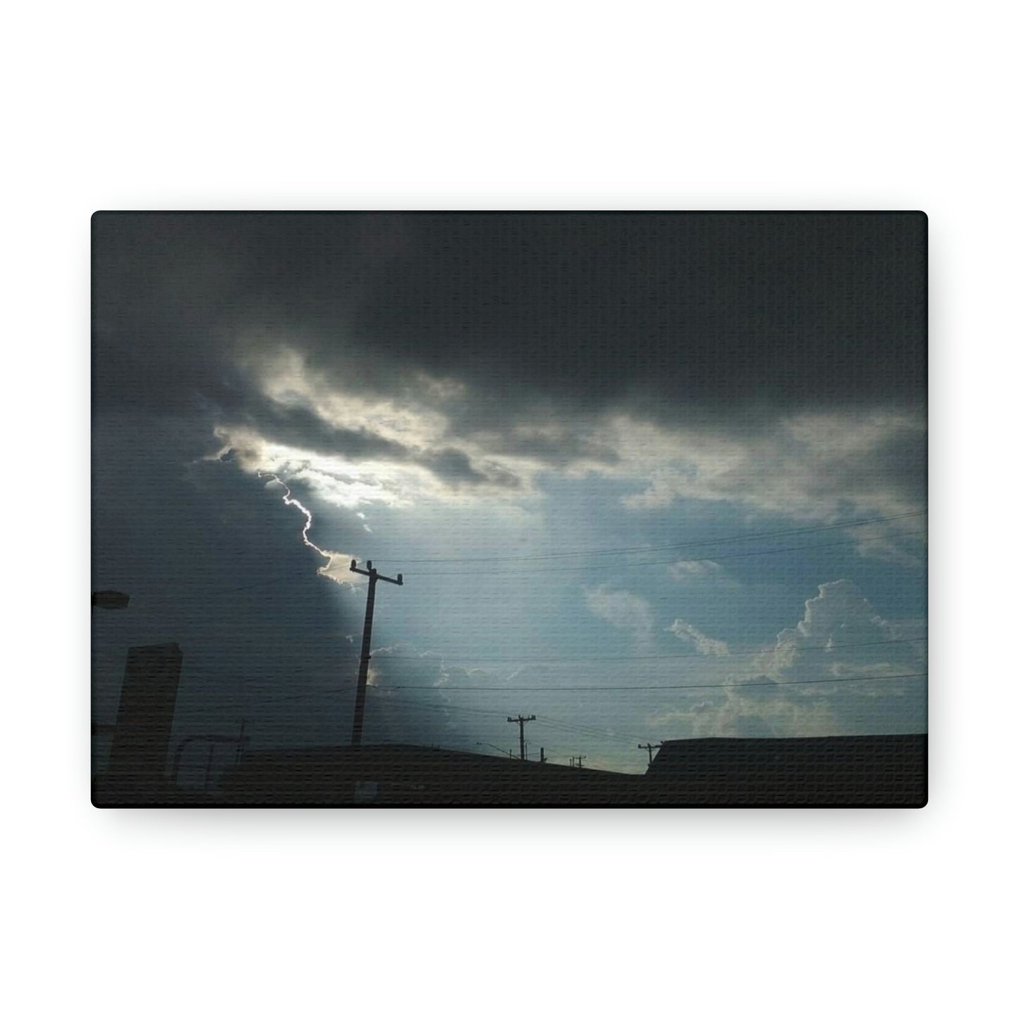 Sun Through Dark Clouds | Wall Art Canvas | Heavens Collection