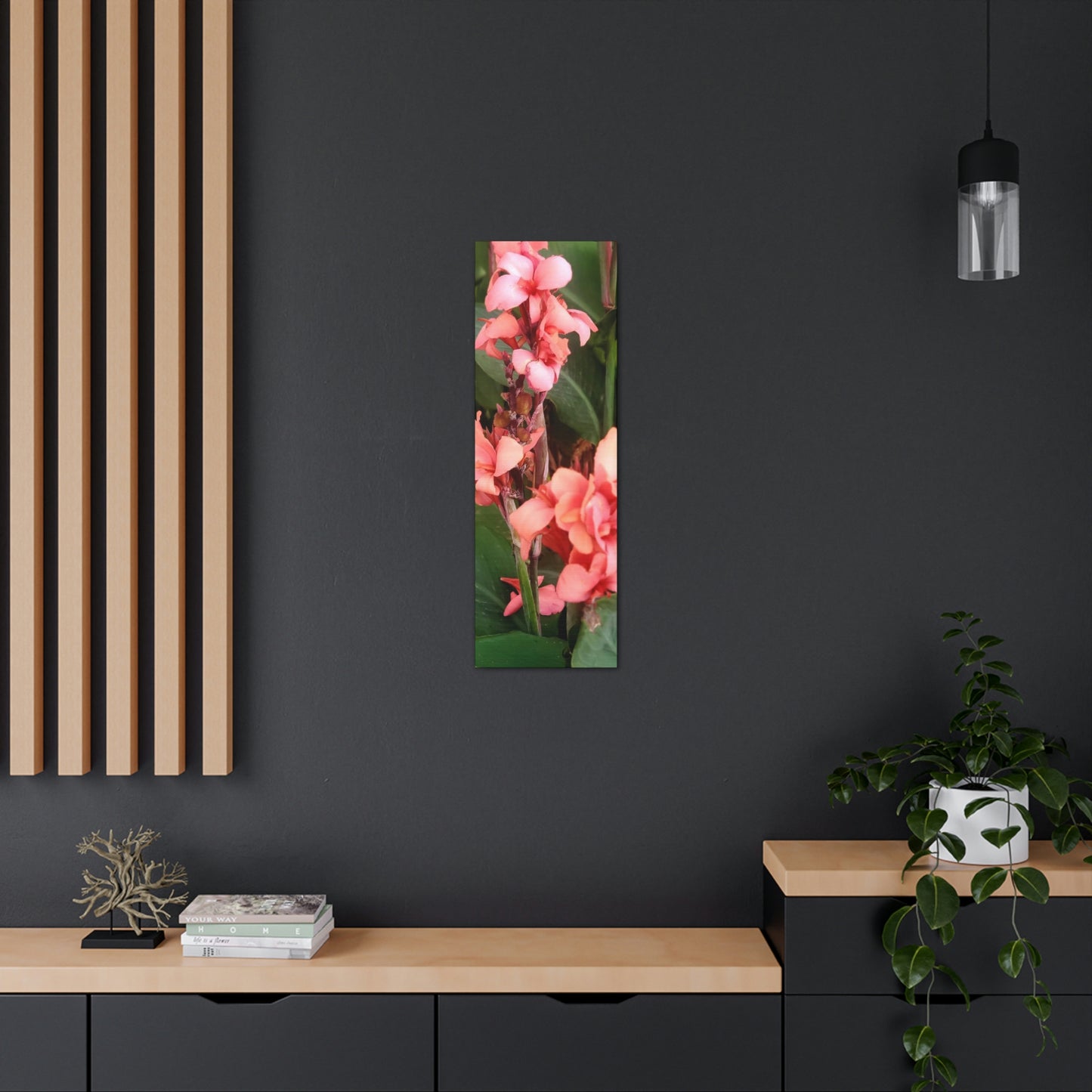 Art Prints & Wall Art, Canvas Gallery with Pink Canna Flower