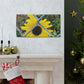 Sunflower Behind A Fence Canvas Gallery Wraps