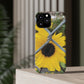 Sunflower Behind A Fence | Phone Case With Card Holder for iPhone and Galaxy Phones