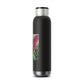 Magenta Snapdragon | Soundwave Copper Vacuum Audio Bottle 22oz | High Bloom Collection | Life By Ortavia
