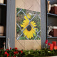 Sunflower Behind A Fence Canvas Gallery Wraps