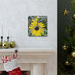 Sunflower Behind A Fence Canvas Gallery Wraps