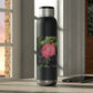 Pink Flower On A Vine | Soundwave Copper Vacuum Audio Bottle 22oz | Life By Ortavia