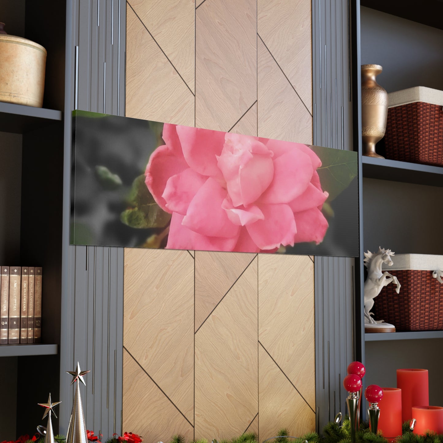 Pink Flower On A Vine | Wall Canvas | Bloom Collection
