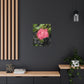 Pink Flower On A Vine | Wall Canvas | Bloom Collection